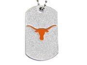 Texas Longhorns Dog Fan Tag Glitter Necklace