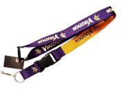 Minnesota Vikings NFL Reversible Lanyard Keychain Id Ticket Holder