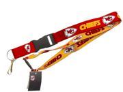 Kansas City Chiefs NFL Reversible Lanyard Keychain Id Ticket Holder