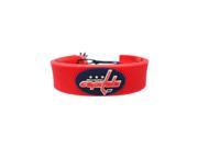 Washington Capitals Team Color NHL Gamewear Leather Hockey Bracelet