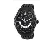 Movado SE Black Dial Black Leather Mens Watch 2600117