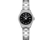 Tag Heuer Carrera Black Dial Diamond Ladies Watch WV1412BA0793