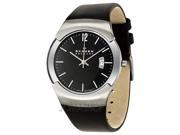 Skagen Black Label Executive Black Dial Stainless Steel Mens Watch 981XLSLB