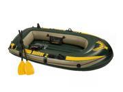 INTEX 68347EP Seahawk 2 Inflatable Lake Boat Set w Oars Pump