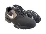 NEW Mens Nike Air Academy Golf Shoes Black/Dark Grey/Metallic Silver Sz 9.5 WIDE