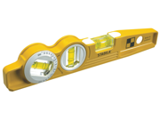 STABILA 25360 Torpedo Level, Aluminum, 10 in L, 3 Vials