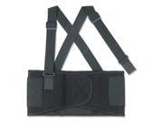 Back Support Elastic Detachable Suspenders Large Black
