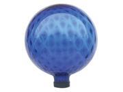 Garden Odyssey Glass Pattern Inlay Gazing Globe Blue 10in