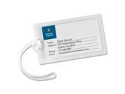 Laminating Pouch Tags w Loop 10Mil 2 1 4 x4 1 4 100 BX CL