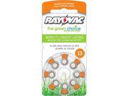 Rayovac L13Za8Zm 8Pack Battery for Hearing Aid