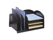 Steel Desk Organizer 16 1 4 x11 1 4 x8 1 4 Black