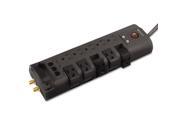 Surge Protector 10 Outlets 6 ft Cord 2880 Joules Black