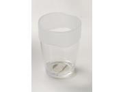 Carnation Home Fashions BA-AFR/TU Ribbed Acrylic Tumbler In Clear with Frosted T Carnation Home Fashions BA-AFR/TU Ribbed Acrylic Tumbler In Clear with Frosted T