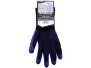 MAGID 508WTXL Navy Blue Winter Knit Latex Coated Palm Gloves Extra Large