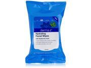 Derma E Facial Wipes Hydrating 25 ct Cleansers