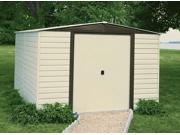 Arrow Shed VD1012 Vinyl Dallas 10ftx12ft Steel Storage Shed