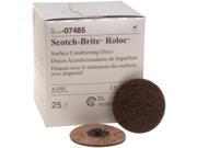 7485 3 in. Scotch Brite Roloc Brown Coarse Surface Conditioning Disc