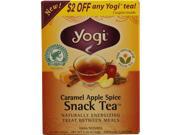 Yogi 1118827 Snack Tea 100 Percent Natural Tea Caramel Apple Spice 16 Tea Bags