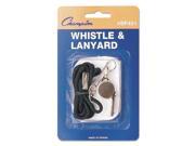 Champion Sports BP401 Champion Sports Sports Whistle with Black Nylon Lanyard M