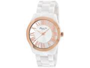 Kenneth Cole Women's KC4860 White Silicone Quartz Watch with White Dial