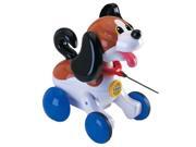 This adorable puppy is all the encouragement any toddler needs to keep on walkin'! With his puppy sounds, this sweet little doggy is sure to follow with just a pull on his leash