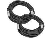 Seismic Audio SAMIDI35 2Pack Pair of 35 Foot MIDI to MIDI Connect Cables MIDI Interconnect Cables 35 Feet