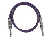 Seismic Audio SASTSX 2 2 Foot TS 1 4 Guitar Instrument or Patch Cable Purple