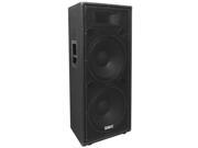 Seismic Audio FL 155PC Single Dual Premium 15 PA DJ Speaker Cabinet with Titanium Horn Wheel Kit and Rear Handle 800 Watts RMS