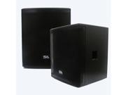 Seismic Audio Magma 118S PW Pair Pair of Powered 18 Pro Audio Subwoofer Cabinets 800 Watts RMS PA DJ Stage Studio Live Sound Active 18 Inch Subwoofer
