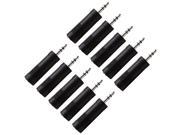 Seismic Audio - Sapt121-10pack - 10 Pack Of 1/4" Female To 1/8" Male Adapters (black) - Converter For Ipod, Iphone, Android, Mp3, Laptop, Etc