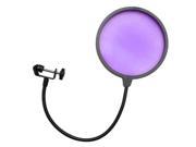 Seismic Audio SA MicScreenPurple Flexible Microphone Wind Screen Studio Mic Pop Filter Purple