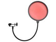 Seismic Audio SA MicScreenRed Flexible Microphone Wind Screen Studio Mic Pop Filter Red