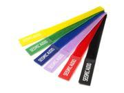 Seismic Audio SA V8LCR6 Colored Velcro Cable Ties 8 Inches Pack of 6