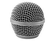 Seismic Audio - Sa-m30grille-silver - Replacement Silver Steel Mesh Microphone Grill Head - Compatible With Sa-m30, Shure Sm58, Shure Sv100 And Similar