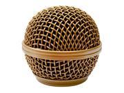 Seismic Audio SA M30Grille Gold Replacement Gold Steel Mesh Microphone Grill Head Compatible with SA M30 Shure SM58 Shure SV100 and Similar