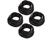 Seismic Audio Q12TW100 4Pack 4 Pack of 100 Foot 1 4 to 1 4 Speaker Cables 12 Gauge 2 Conductor 100 1 4 Inch Speaker Cables