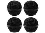 Seismic Audio SA M30Grille Black 4Pack 4 Pack of Replacement Black Steel Mesh Microphone Grill Heads Compatible with SA M30 Shure SM58 Shure SV100 and S