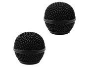 Seismic Audio SA M30Grille Black 2Pack 2 Pack of Replacement Black Steel Mesh Microphone Grill Heads Compatible with SA M30 Shure SM58 Shure SV100 and S