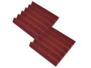 Seismic Audio SA FMDM2 Burgundy 2Pack 2 Pack of 2 Inch Burgundy Studio Acoustic Foam Sheets Noise Cancelling Foam Wedge Tiles