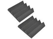 Seismic Audio SA FMDM3 Charcoal 2Pack 2 Pack of 3 Inch Charcoal Studio Acoustic Foam Sheet Noise Cancelling Wedge Tiles