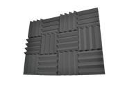 Seismic Audio SA FMDM3 Charcoal 12Pack 12 Pack of 3 Inch Charcoal Studio Acoustic Foam Sheets Noise Cancelling Wedge Tiles