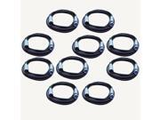 Seismic Audio - Sadmx10-10pack - 10 Pack Of 10 Foot Professional Dmx Cables Xlr 3 Pin - Dj Lights - Lighting