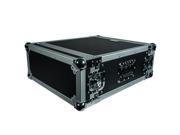 Seismic Audio 4 Space Rack Flight Case Fits Standard 19 inch Gear