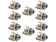 Seismic Audio - Sapt224-10pack - 10 Pack Of 1/4" Mono Female Chassis Mount Connectors - 2 Conductor