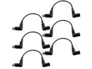 Seismic Audio 6 PACK of 1 Foot Right Angle XLR Patch Cables