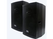 Seismic Audio MAGMA D15PW Pair Pair of Premium Active 15 Full Range Class D PA Speaker Cabinets Powered 500 Watt DJ Speaker Cabinets