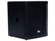 Seismic Audio MAGMA D118S PW Active 18 Inch Class D PA DJ Subwoofer Cabinet Powered 1600 Watt 18 DJ Subwoofer Cabinet