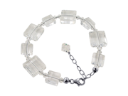 Sterling Silver Clear Multi Square Cut Crystal adjustable Bracelet 7 to 9a? Made with Swarovski Elements