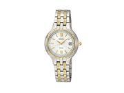 Seiko Solar Dress Bracelet White Dial Women's watch #SUT020