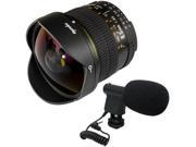 Opteka 6.5mm Manual Focus Asperhical Fisheye Lens with Mic Microphone for Nikon D7100 D5300 D5200 D3300 D3200 D610 DSLR Digital Camera